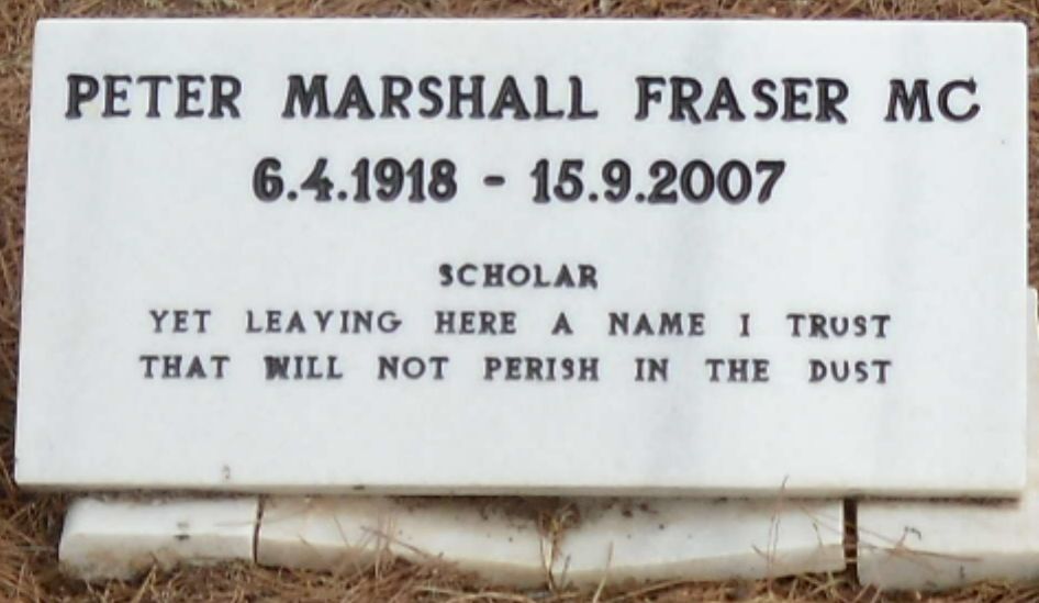 Peter Marshall Fraser